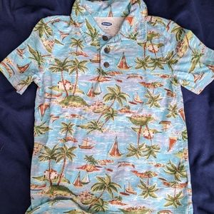 Old Navy Hawaiian 5t Polo 🌴
